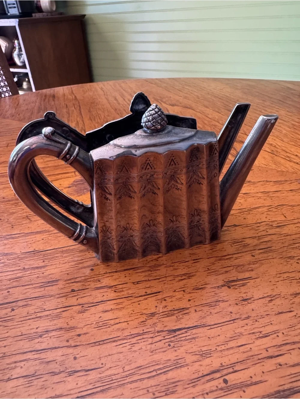 Vintage 1993 Godinger Silver-Plated Teapot Napkin Holder – Elegant Table Décor